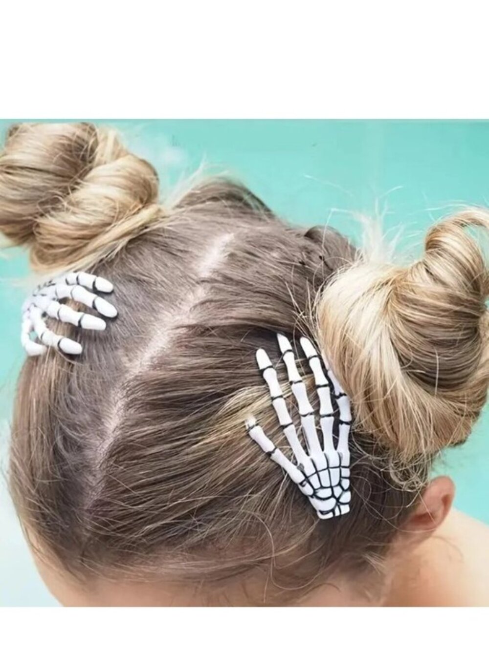 Skeleton Hand Bones Hair Clips Claw Gothic Emo Scene Halloween Costume Barrette